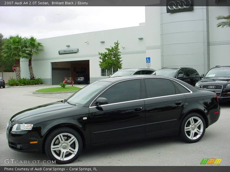 Brilliant Black / Ebony 2007 Audi A4 2.0T Sedan