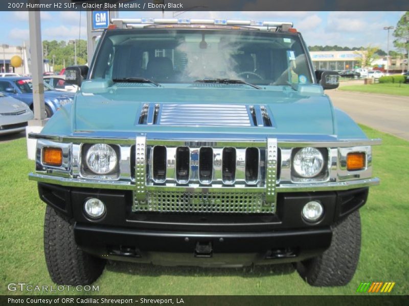 Glacier Blue Metallic / Ebony Black 2007 Hummer H2 SUT