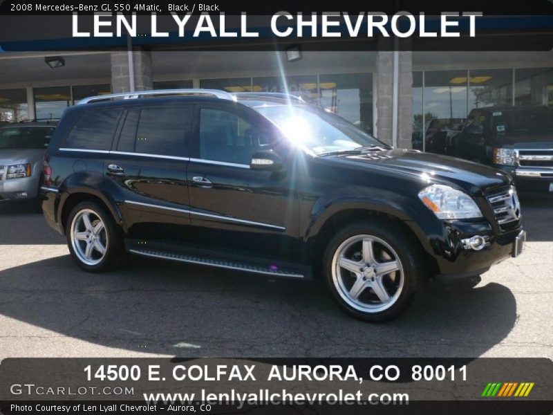 Black / Black 2008 Mercedes-Benz GL 550 4Matic