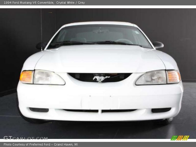 Crystal White / Grey 1994 Ford Mustang V6 Convertible