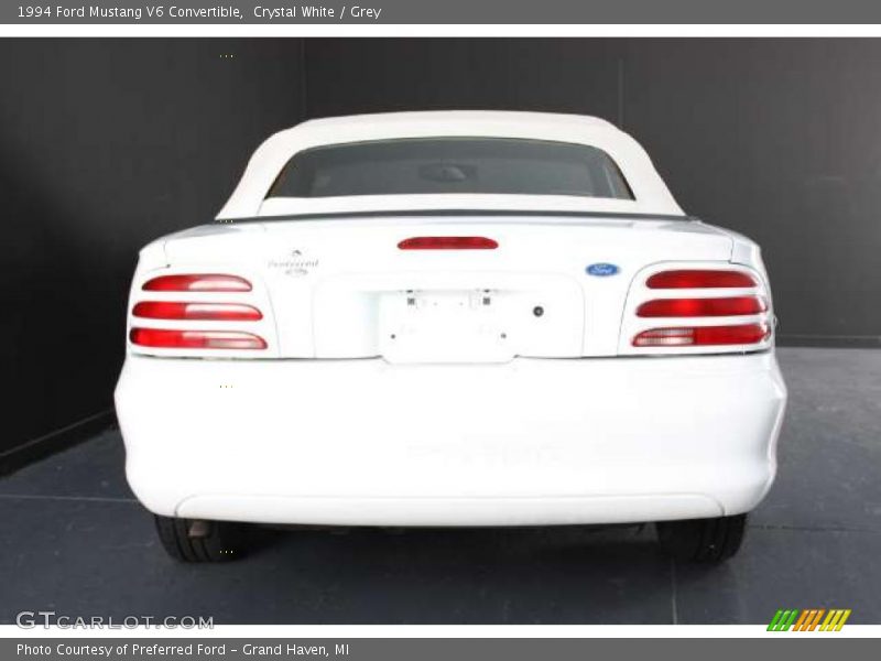 Crystal White / Grey 1994 Ford Mustang V6 Convertible
