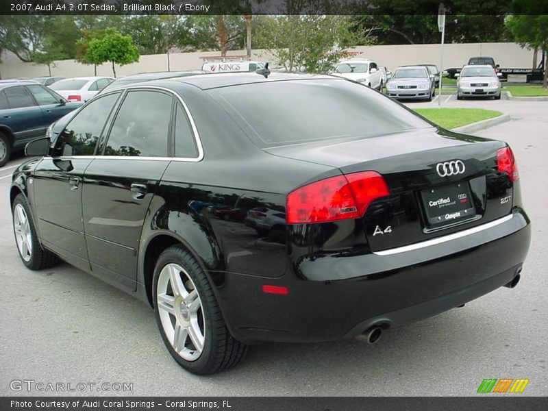 Brilliant Black / Ebony 2007 Audi A4 2.0T Sedan