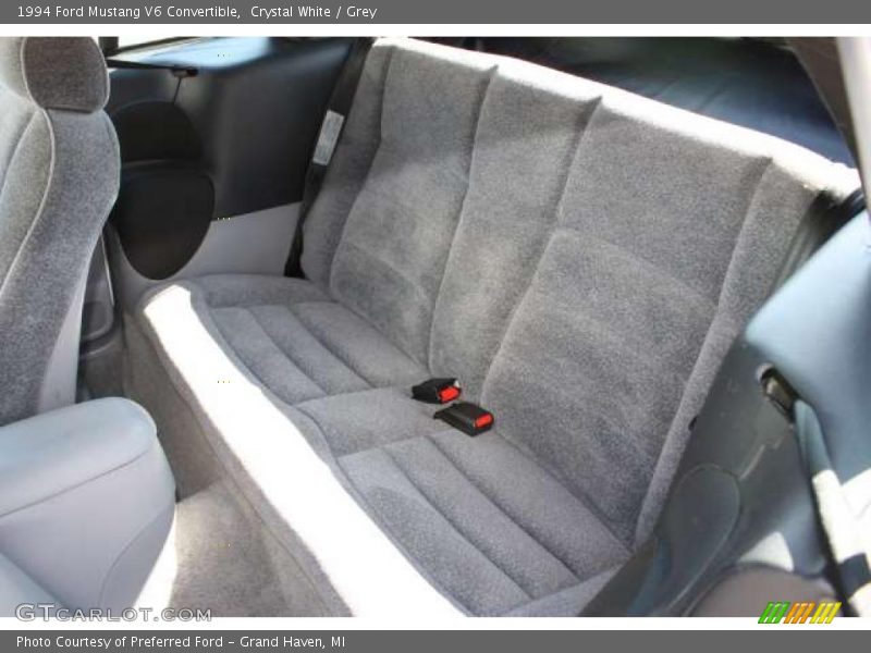 Crystal White / Grey 1994 Ford Mustang V6 Convertible