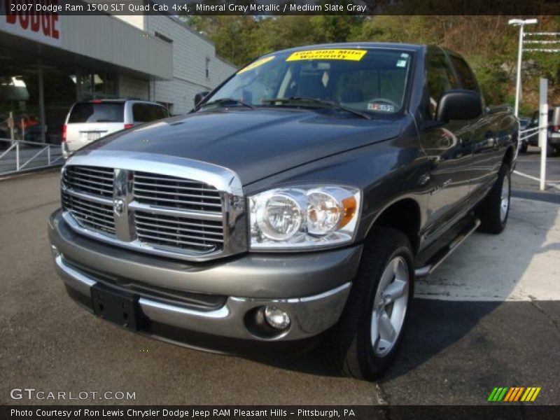 Mineral Gray Metallic / Medium Slate Gray 2007 Dodge Ram 1500 SLT Quad Cab 4x4