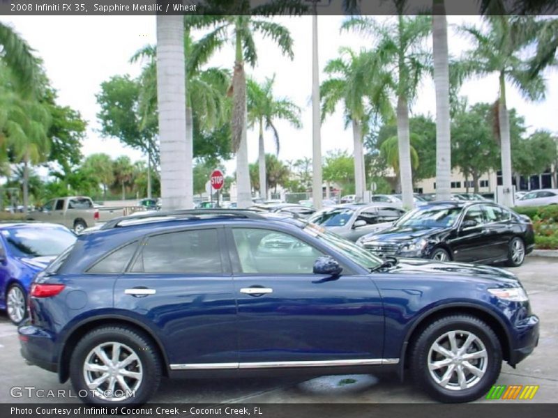 Sapphire Metallic / Wheat 2008 Infiniti FX 35