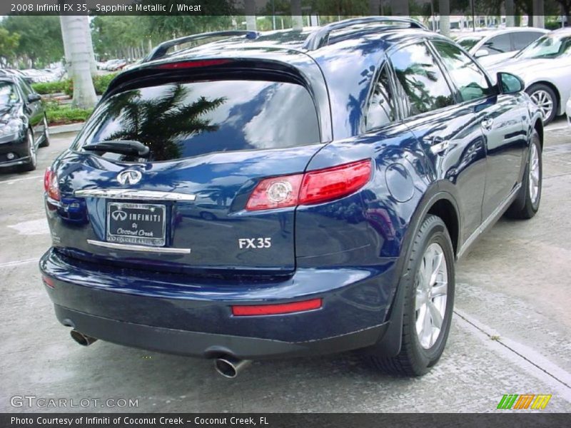 Sapphire Metallic / Wheat 2008 Infiniti FX 35
