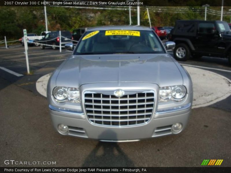 Bright Silver Metallic / Dark Slate Gray/Light Graystone 2007 Chrysler 300 C HEMI