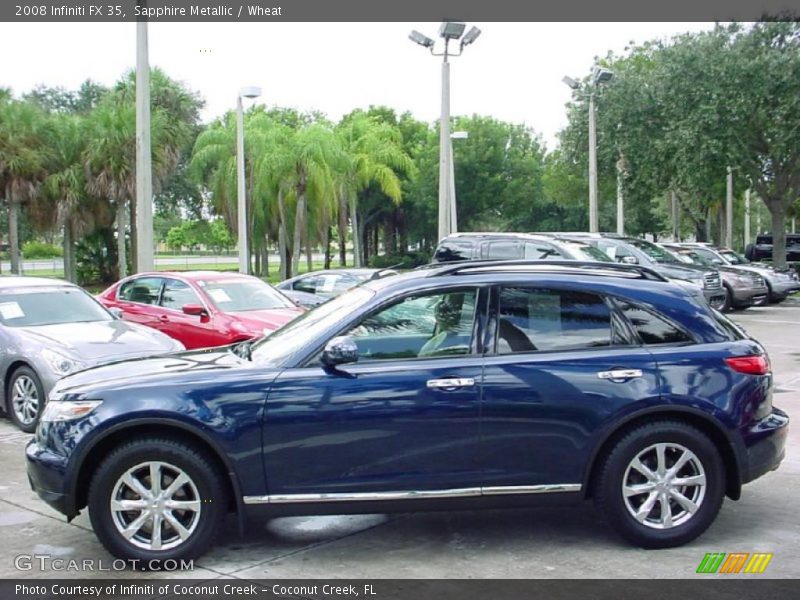 Sapphire Metallic / Wheat 2008 Infiniti FX 35