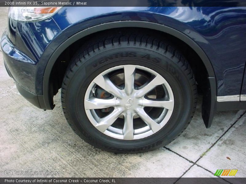 Sapphire Metallic / Wheat 2008 Infiniti FX 35