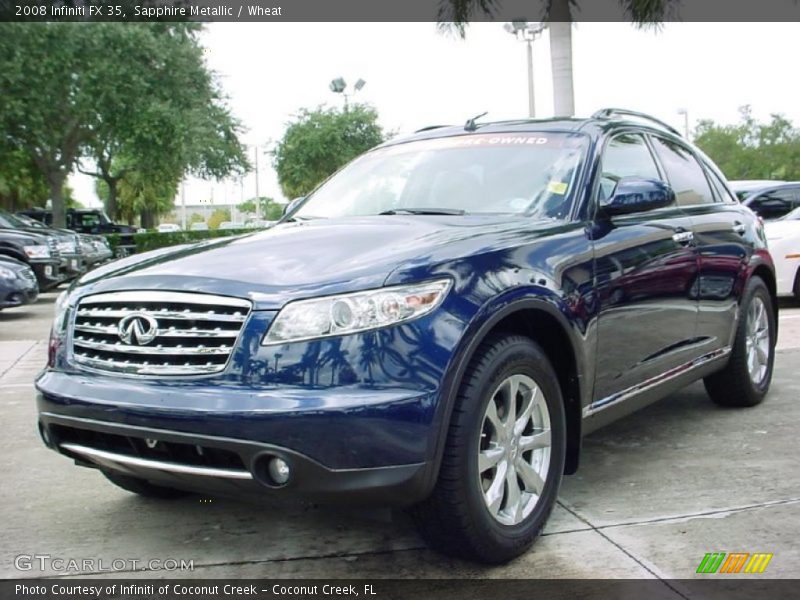 Sapphire Metallic / Wheat 2008 Infiniti FX 35