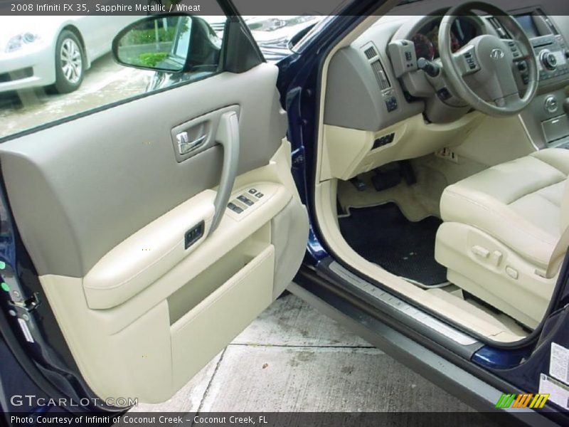 Sapphire Metallic / Wheat 2008 Infiniti FX 35