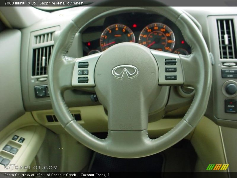 Sapphire Metallic / Wheat 2008 Infiniti FX 35
