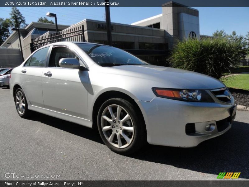 Alabaster Silver Metallic / Quartz Gray 2008 Acura TSX Sedan