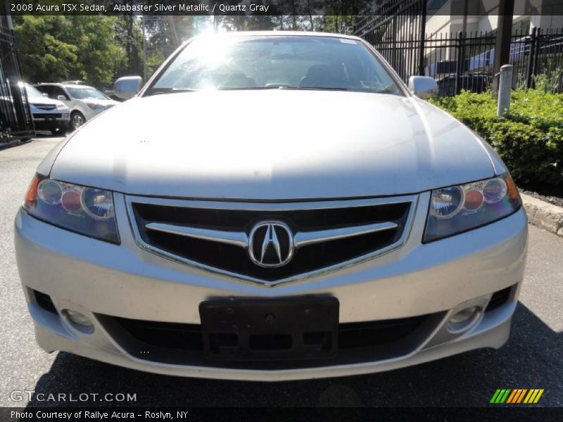 Alabaster Silver Metallic / Quartz Gray 2008 Acura TSX Sedan
