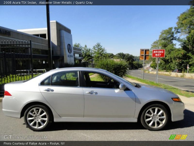 Alabaster Silver Metallic / Quartz Gray 2008 Acura TSX Sedan