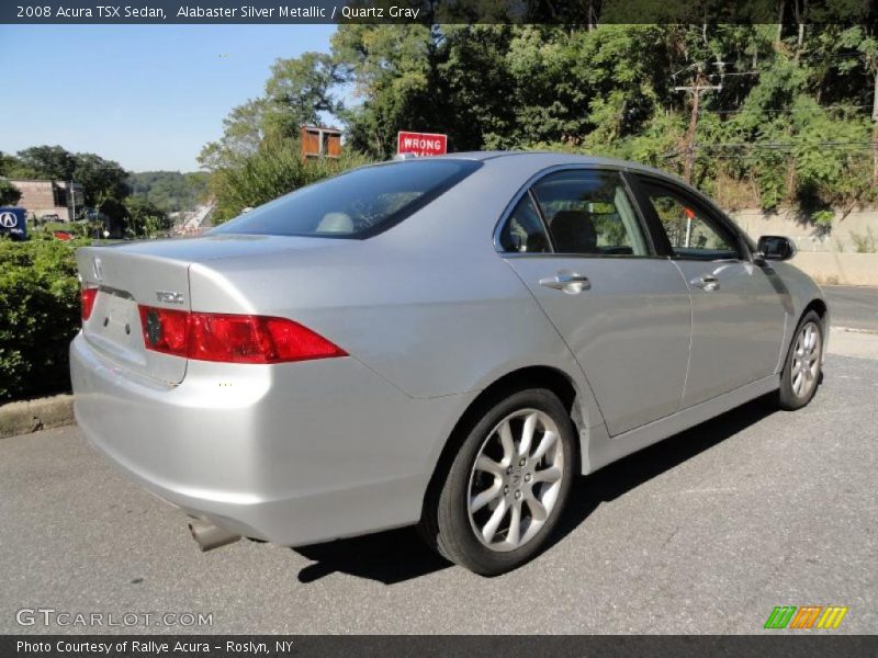 Alabaster Silver Metallic / Quartz Gray 2008 Acura TSX Sedan