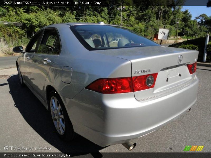 Alabaster Silver Metallic / Quartz Gray 2008 Acura TSX Sedan