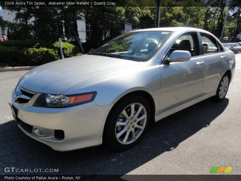Alabaster Silver Metallic / Quartz Gray 2008 Acura TSX Sedan