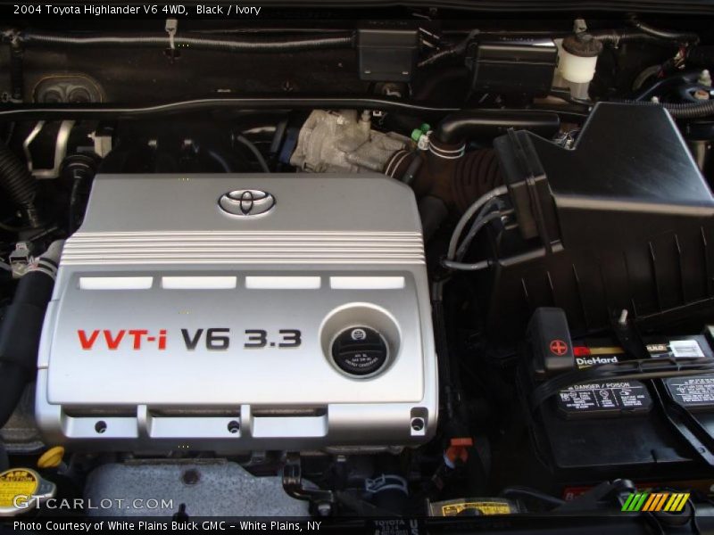 Black / Ivory 2004 Toyota Highlander V6 4WD