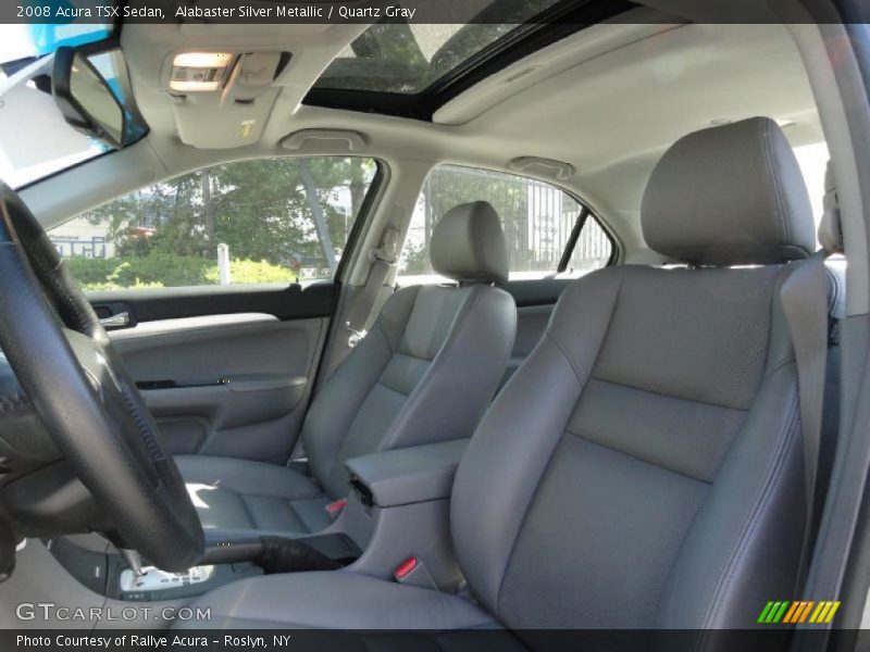 Alabaster Silver Metallic / Quartz Gray 2008 Acura TSX Sedan