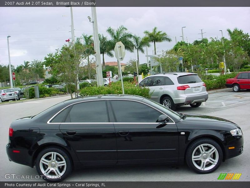 Brilliant Black / Ebony 2007 Audi A4 2.0T Sedan