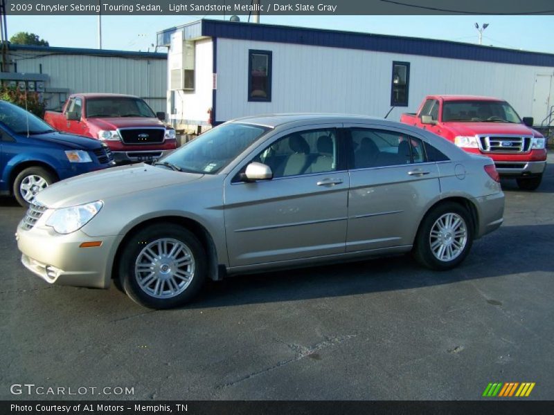 Light Sandstone Metallic / Dark Slate Gray 2009 Chrysler Sebring Touring Sedan