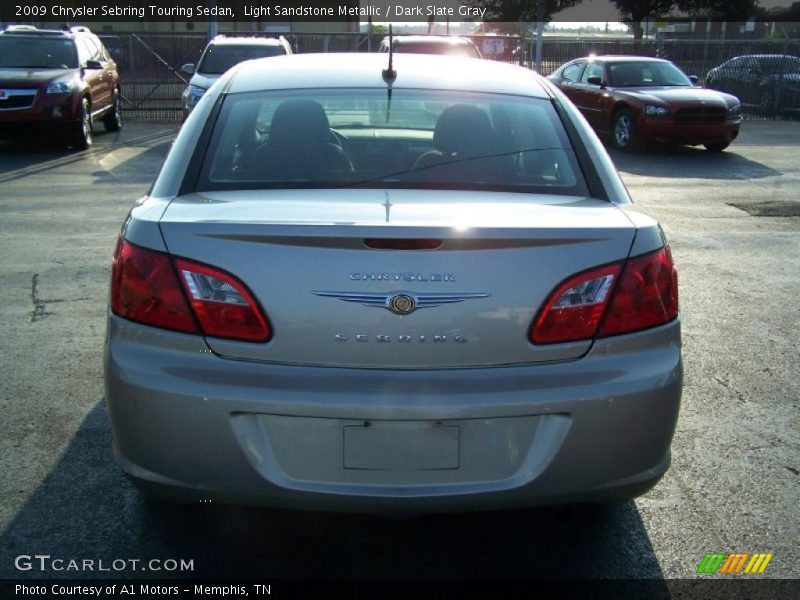 Light Sandstone Metallic / Dark Slate Gray 2009 Chrysler Sebring Touring Sedan