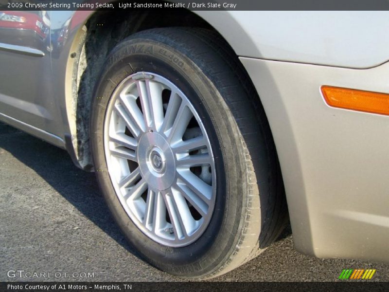 Light Sandstone Metallic / Dark Slate Gray 2009 Chrysler Sebring Touring Sedan