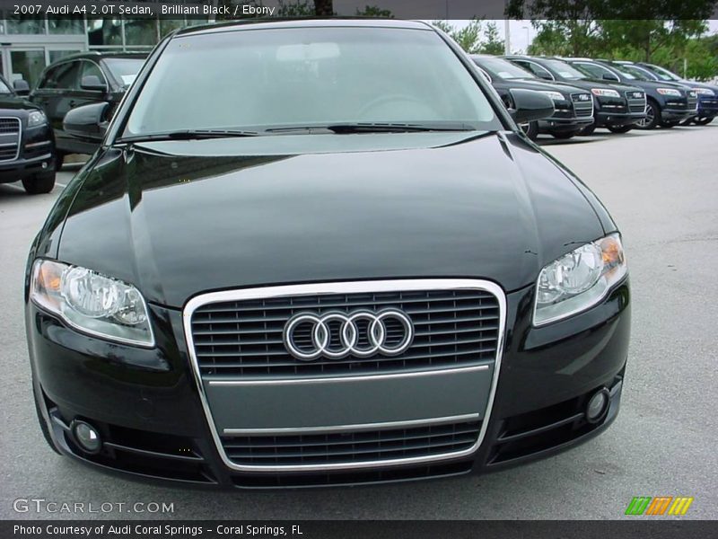 Brilliant Black / Ebony 2007 Audi A4 2.0T Sedan