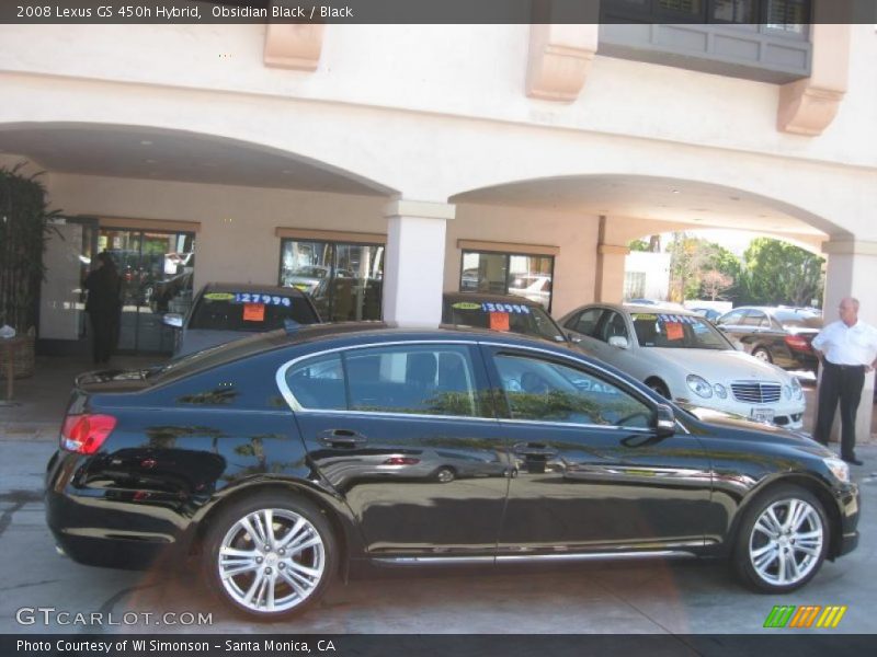 Obsidian Black / Black 2008 Lexus GS 450h Hybrid