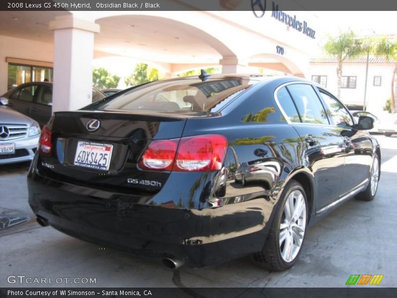 Obsidian Black / Black 2008 Lexus GS 450h Hybrid