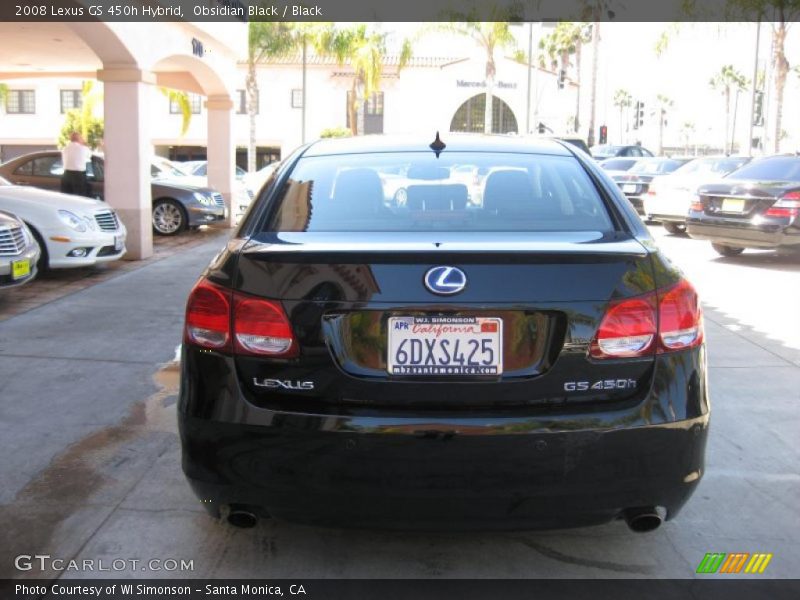 Obsidian Black / Black 2008 Lexus GS 450h Hybrid