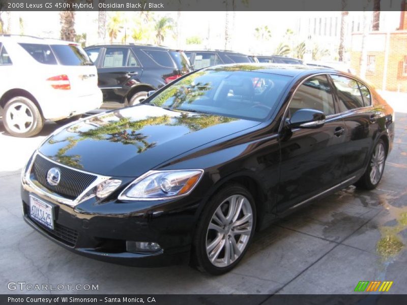 Obsidian Black / Black 2008 Lexus GS 450h Hybrid