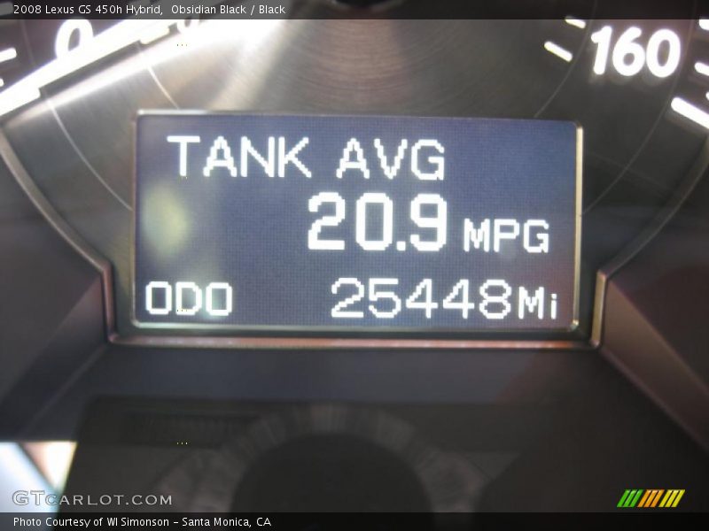Obsidian Black / Black 2008 Lexus GS 450h Hybrid