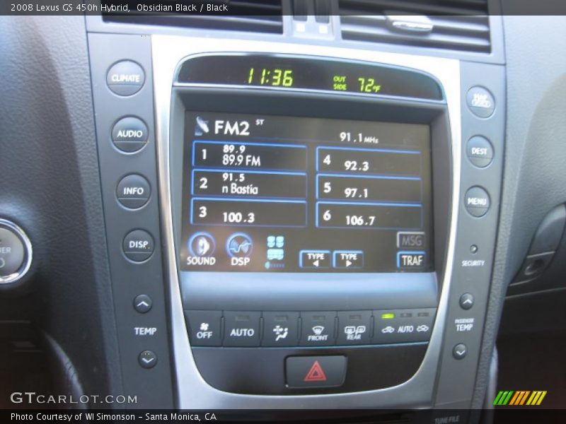 Obsidian Black / Black 2008 Lexus GS 450h Hybrid