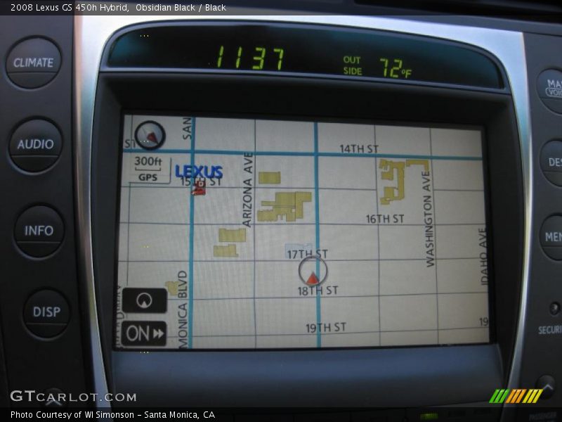Obsidian Black / Black 2008 Lexus GS 450h Hybrid