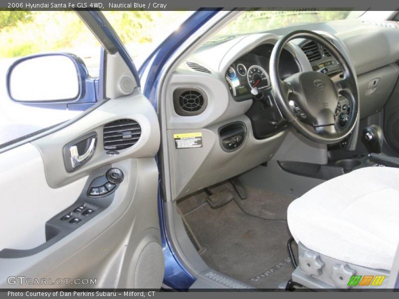 Nautical Blue / Gray 2006 Hyundai Santa Fe GLS 4WD