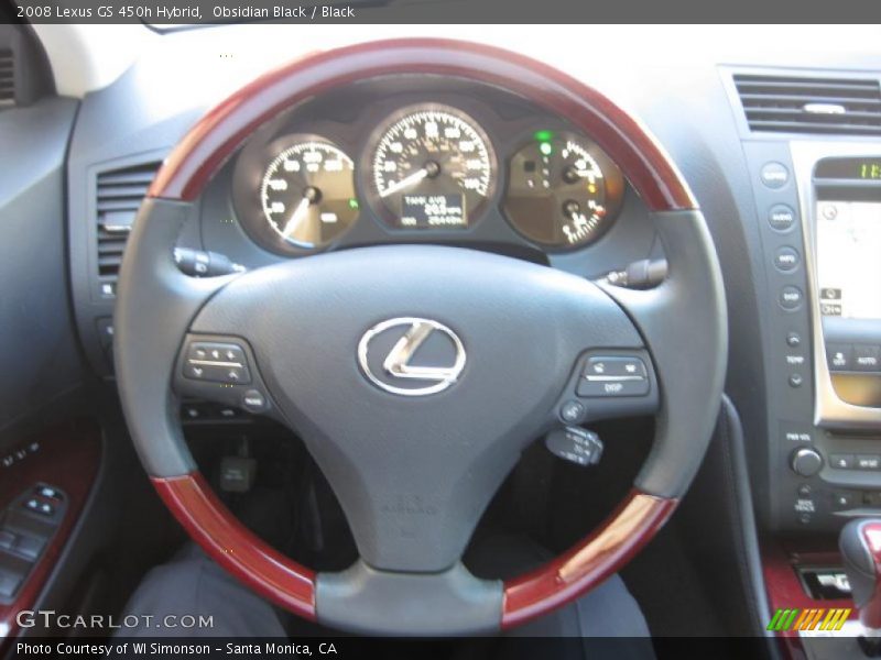 Obsidian Black / Black 2008 Lexus GS 450h Hybrid