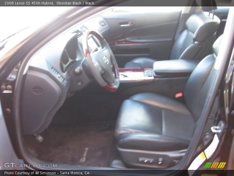Obsidian Black / Black 2008 Lexus GS 450h Hybrid