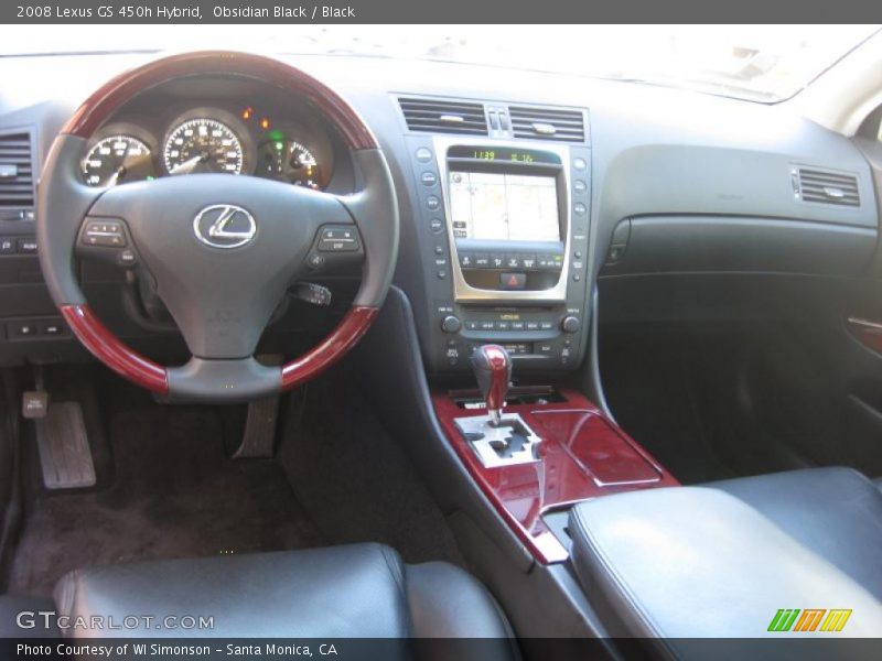 Obsidian Black / Black 2008 Lexus GS 450h Hybrid