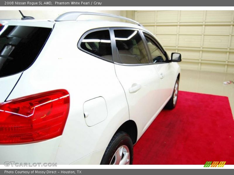 Phantom White Pearl / Gray 2008 Nissan Rogue SL AWD
