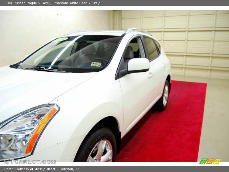 Phantom White Pearl / Gray 2008 Nissan Rogue SL AWD