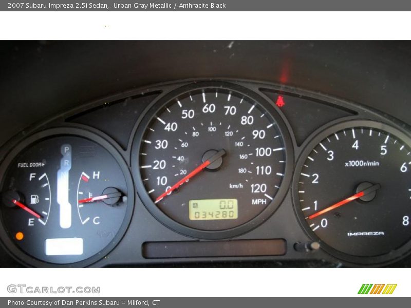 Urban Gray Metallic / Anthracite Black 2007 Subaru Impreza 2.5i Sedan