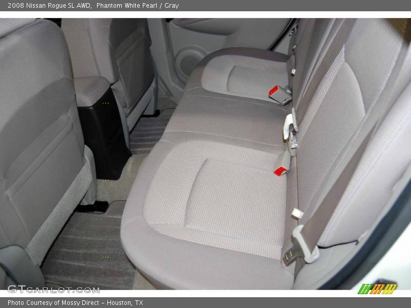 Phantom White Pearl / Gray 2008 Nissan Rogue SL AWD