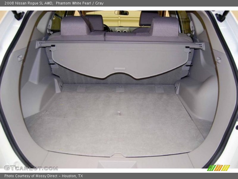 Phantom White Pearl / Gray 2008 Nissan Rogue SL AWD