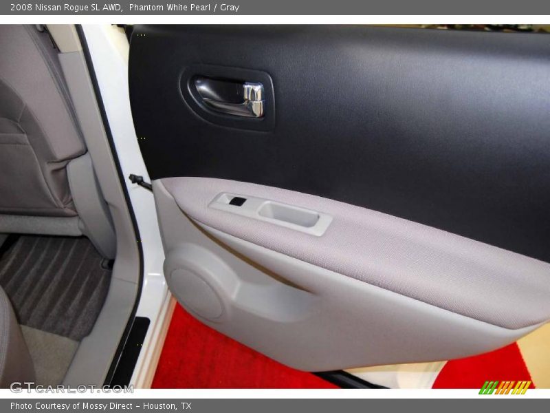 Phantom White Pearl / Gray 2008 Nissan Rogue SL AWD