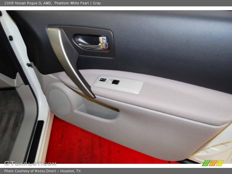 Phantom White Pearl / Gray 2008 Nissan Rogue SL AWD