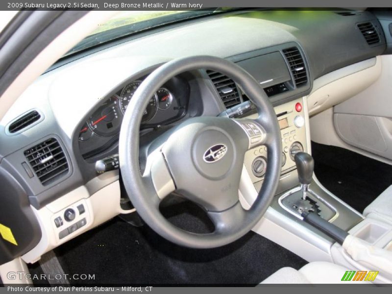 Deep Bronze Metallic / Warm Ivory 2009 Subaru Legacy 2.5i Sedan