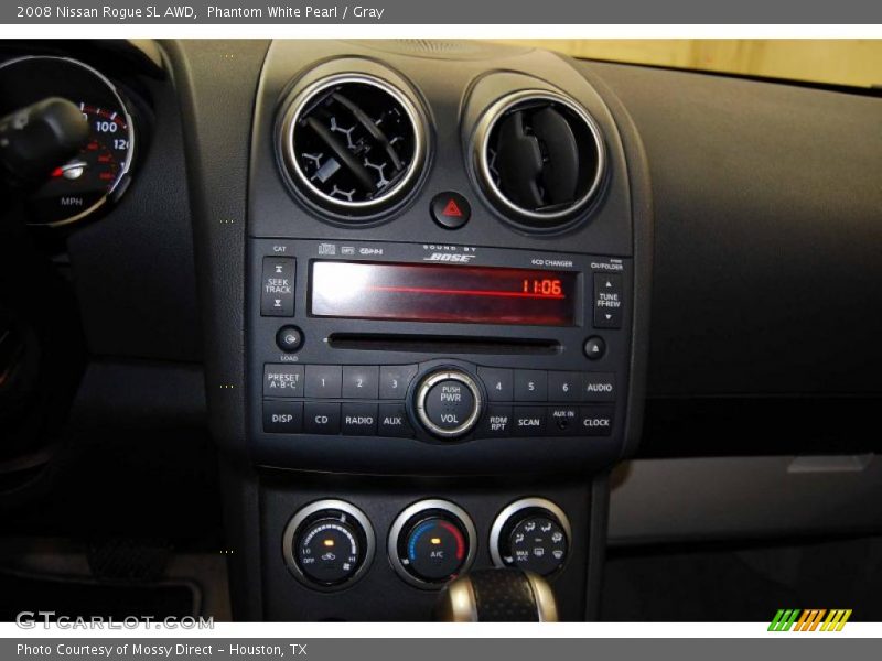 Phantom White Pearl / Gray 2008 Nissan Rogue SL AWD