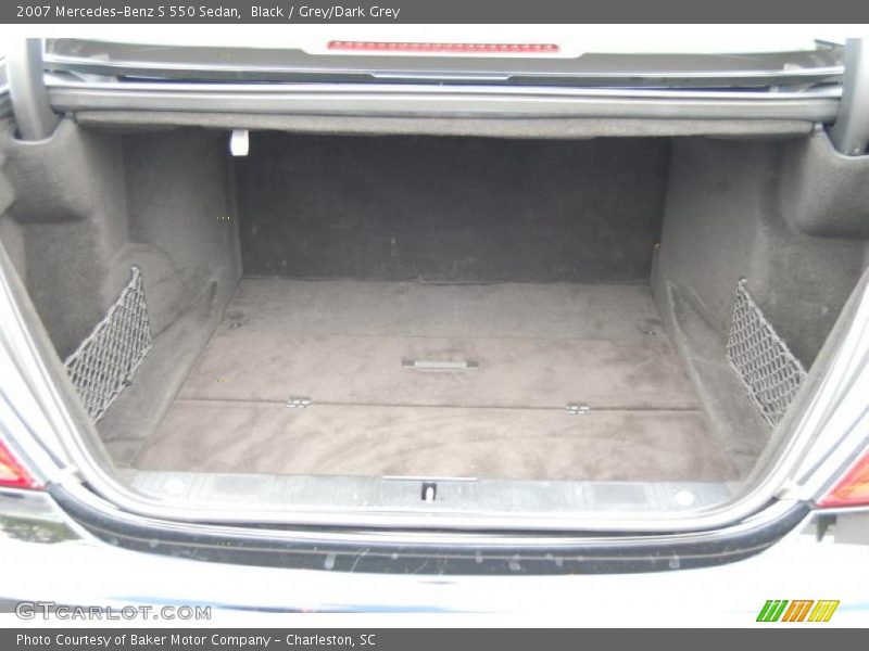 Black / Grey/Dark Grey 2007 Mercedes-Benz S 550 Sedan
